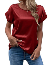 Load image into Gallery viewer, Ladies round neck T-shirt