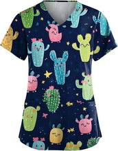 Load image into Gallery viewer, Women's Animal Print Top Short Sleeve