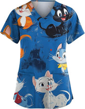 Load image into Gallery viewer, Women's Animal Print Top Short Sleeve