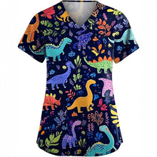 Load image into Gallery viewer, Women's Animal Print Top Short Sleeve