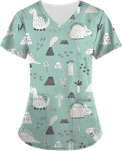 Load image into Gallery viewer, Women's Animal Print Top Short Sleeve