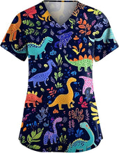 Load image into Gallery viewer, Women's Animal Print Top Short Sleeve