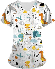 Load image into Gallery viewer, Women's Animal Print Top Short Sleeve