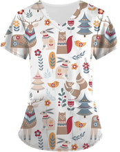 Load image into Gallery viewer, Women's Animal Print Top Short Sleeve