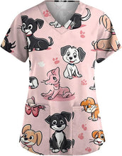 Load image into Gallery viewer, Women's Animal Print Top Short Sleeve