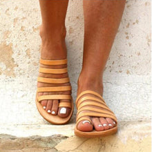 Load image into Gallery viewer, Ladies Flat Lace-up Sandals
