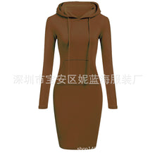 Load image into Gallery viewer, Women&#39;s Hoodie Pocket Long Sleeve Dress
