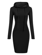Load image into Gallery viewer, Women&#39;s Hoodie Pocket Long Sleeve Dress
