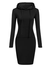 Load image into Gallery viewer, Women&#39;s Hoodie Pocket Long Sleeve Dress
