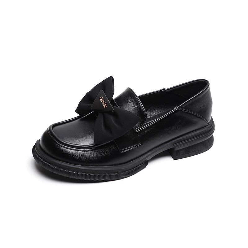Women's Bow Retro Thick-soled Loafers