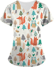 Load image into Gallery viewer, Women&#39;s Animal Print Top Short Sleeve
