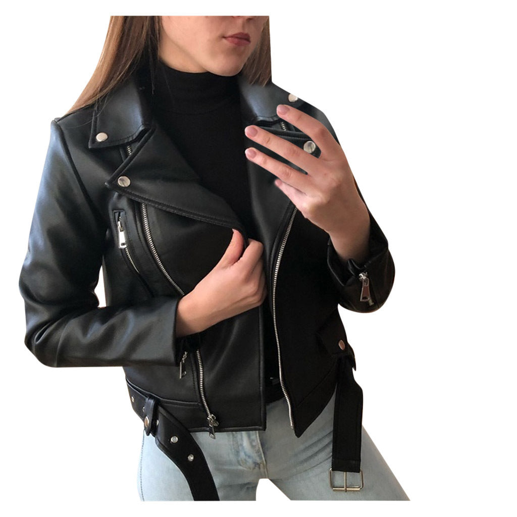 Ladies leather coat