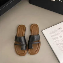 Load image into Gallery viewer, Women&#39;s Slim Toe Slides Slip-on Sandals
