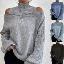 Load image into Gallery viewer, Women&#39;s shoulder half high collar
