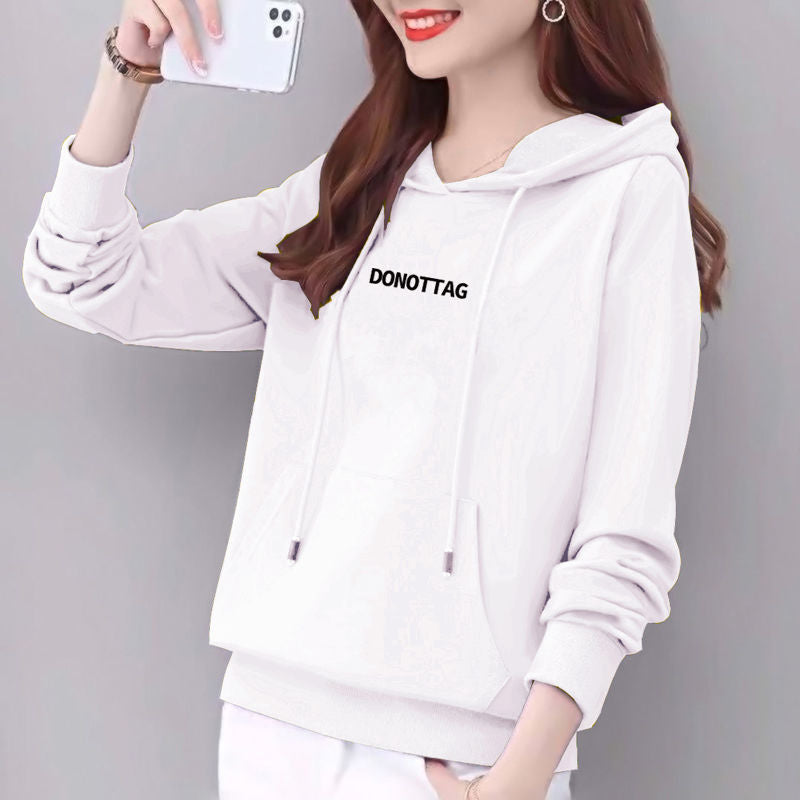 Women's Pure Cotton Edge Hat Sweatshirt