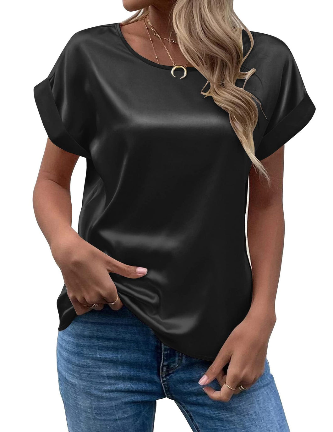 Ladies round neck T-shirt