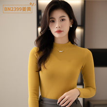 Load image into Gallery viewer, Women&#39;s half turtleneck bottoming shirt
