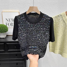 Load image into Gallery viewer, Summer Knitted Short-Sleeve T-Shirt
