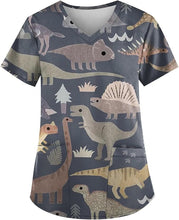 Load image into Gallery viewer, Women&#39;s Animal Print Top Short Sleeve
