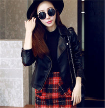 Load image into Gallery viewer, Spring and Autumn leather coat jacket
