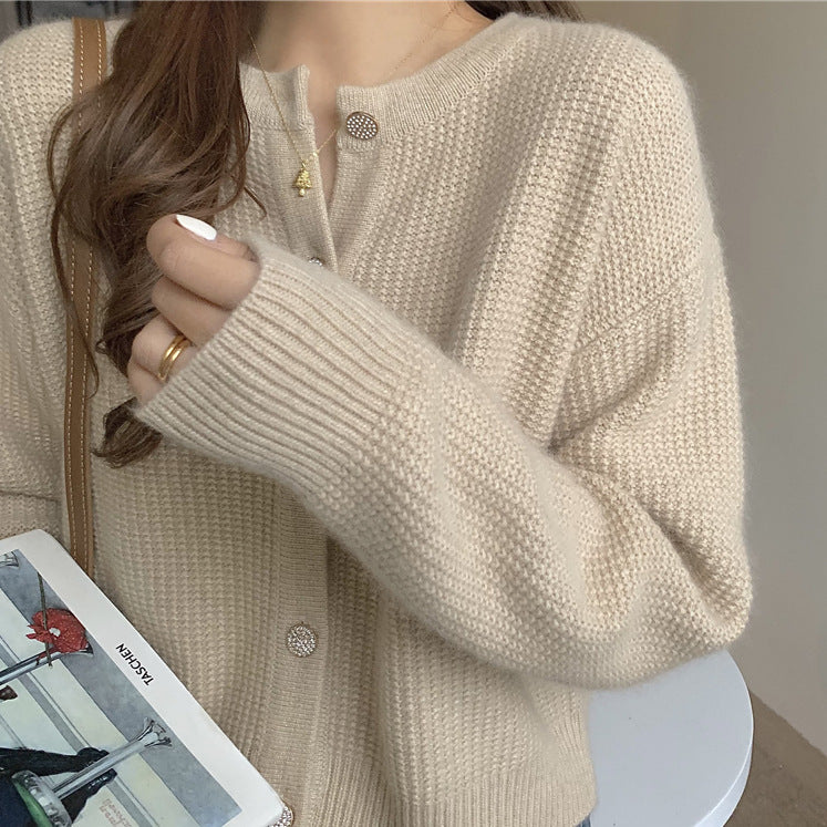 Women's Lazy Style Knitted Sweater Cardigan