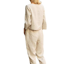 Load image into Gallery viewer, Ladies Linen Casual Two-piece
