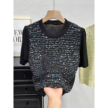 Load image into Gallery viewer, Summer Knitted Short-Sleeve T-Shirt
