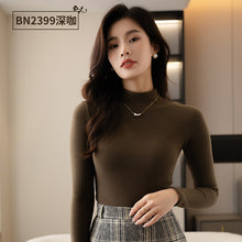 Load image into Gallery viewer, Women&#39;s half turtleneck bottoming shirt
