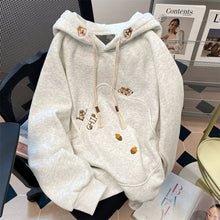 Load image into Gallery viewer, Ladies Embroidered Hooded Sweatshirt
