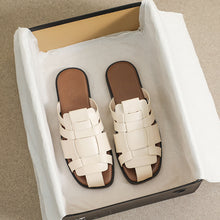 Load image into Gallery viewer, Vintage Woven Strap Covered Toe Sandals
