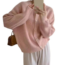 Load image into Gallery viewer, Women&#39;s Lazy Style Knitted Sweater Cardigan
