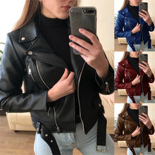 Load image into Gallery viewer, Ladies leather coat
