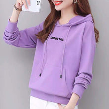Load image into Gallery viewer, Women&#39;s Pure Cotton Edge Hat Sweatshirt
