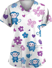 Load image into Gallery viewer, Women&#39;s Animal Print Top Short Sleeve
