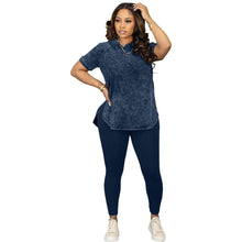 Load image into Gallery viewer, Printed Casual Sports Two-piece Set
