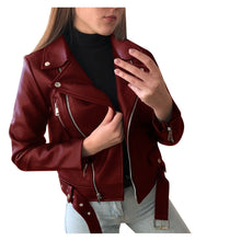 Load image into Gallery viewer, Ladies leather coat
