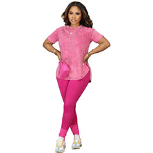 Load image into Gallery viewer, Printed Casual Sports Two-piece Set
