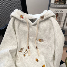 Load image into Gallery viewer, Ladies Embroidered Hooded Sweatshirt

