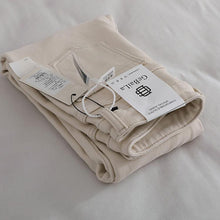 Load image into Gallery viewer, Ladies Khaki loose high waist slim fit  jeans
