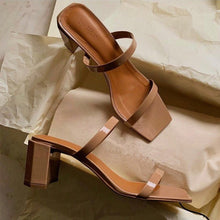 Load image into Gallery viewer, Women&#39;s middle heel sandals
