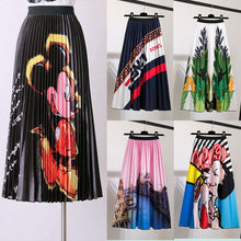 Load image into Gallery viewer, New Skirt Women&#39;s Printed Pleated Skirt
