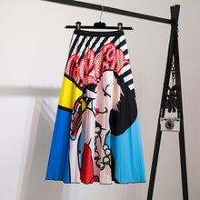 Load image into Gallery viewer, New Skirt Women&#39;s Printed Pleated Skirt
