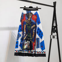 Load image into Gallery viewer, New Skirt Women&#39;s Printed Pleated Skirt
