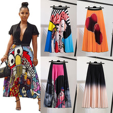 Load image into Gallery viewer, New Skirt Women&#39;s Printed Pleated Skirt
