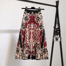 Load image into Gallery viewer, New Skirt Women&#39;s Printed Pleated Skirt
